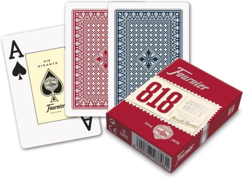 Fournier 10023377 - Juego de Cartas - Nº 818 Baraja de Poker - Color Rojo - Imagen 2