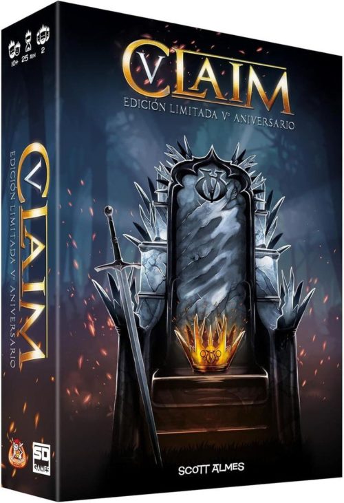 SD GAMES 254550 - Juego de Cartas - Claim: Edicion Limitada V Aniversario