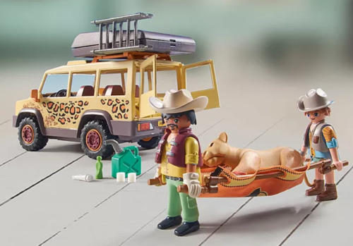 Playmobil 71293 - Wiltopia - Vehiculo Todoterreno con Leon - Imagen 3