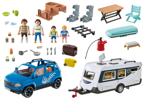 Playmobil 71423 - Family Fun - Caravana con Coche - Imagen 2