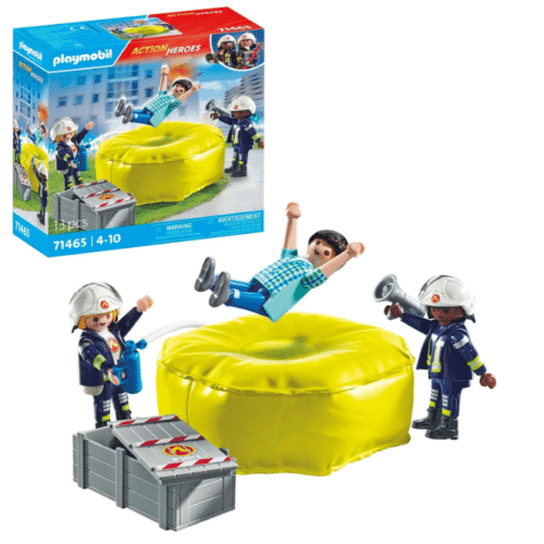 Playmobil 71465 - Action Heroes - Bomberos con Colchoneta - Imagen 2