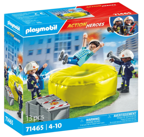 Playmobil 71465 - Action Heroes - Bomberos con Colchoneta