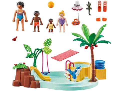 Playmobil 71529 - My Life - Piscina Infantil con Jacuzzi - Imagen 2