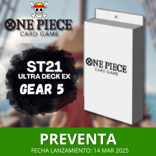 PREVENTA One Piece-Ultra Deck EX GEAR 5 ST21-ING (NO JUNTAR CON OTRAS PREVENTAS)