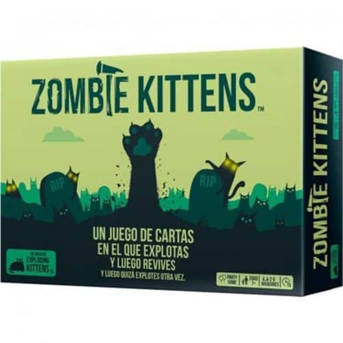 Asmodee EKIEK10ES - Juego de Cartas - ZOMBIE KITTENS