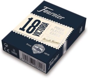 Fournier nº18 - Baraja de Poker Clasica - color AZUL o ROJA