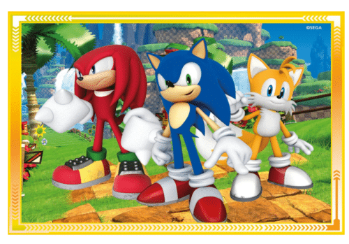 Clementoni 21522 - 4 en 1 Puzzle Sonic - Imagen 2