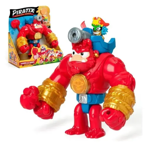 Magicbox Toys -Piratix Gorila Boom Ben Rojo con Disparador