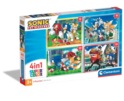 Clementoni 21522 - 4 en 1 Puzzle Sonic