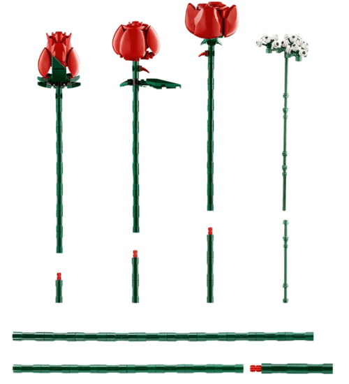 Lego 10328 - Botanical Collection - Ramo de Rosas - Imagen 3