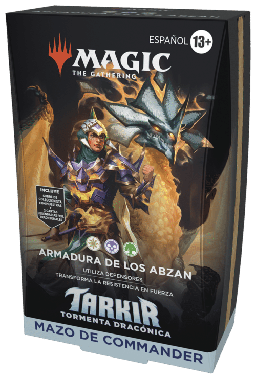 MTG - TARKIR: Tormenta Dracónica Mazo de Commander Armadura de los Abzan - CAST.