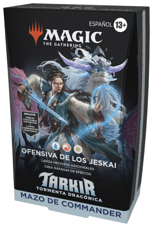 MTG - TARKIR: Tormenta Dracónica Mazo de Commander Ofensiva de los Jeskai  - CAST.