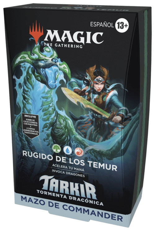 MTG - TARKIR: Tormenta Dracónica Mazo de Commander Rugido de los Temur - CAST.