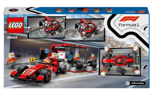 Lego 60443 - City - Parada en Boxes de F1 y Equipo de Mecanicos con Coche Ferrari - Imagen 4