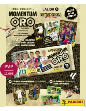 Panini Sobre Momentum Oro 2025