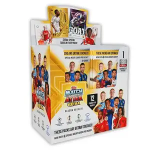 Topps -2024-25 TOPPS MATCH ATTAX EXTRA CHAMPIONS LEAGUE CARDS – 24-PACK BOX (288 CARDS)