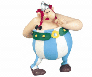 Plastoy - Figura Obélix Con Ramo De Flores - Astérix Y Obélix