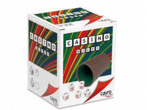 Cayro 072/1 - Cubilete Forrado y 5 Dados de Poker
