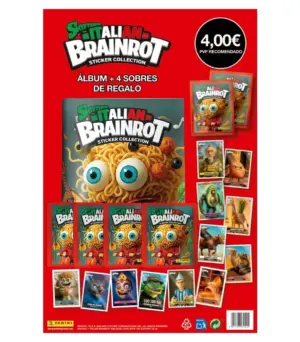 Panini Carton (Álbum + 4 Sobres) Skifidol Brainrot Cromos