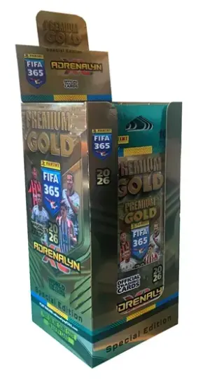 Panini Caja de 10 sobres  PREMIUM  GOLD Adrenalyn FIFA 365