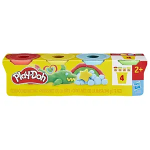Play-Doh - Pack de 4 colores -Rojo, amarillo, azul, verde
