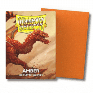100 Fundas Dragon Shield Standard MATTE AMBER