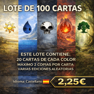 100 CARTAS COMUNES DE MAGIC - VARIOS COLORES en CASTELLANO