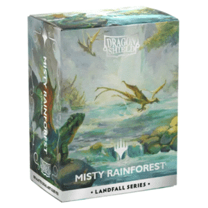 100 Fundas Dragon Shield - MTG - Landfall Series - Misty Rainforest