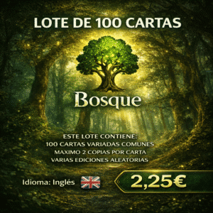 100 CARTAS COMUNES DE MAGIC - VERDE en INGLÉS