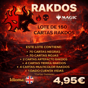 150 CARTAS COMUNES MTG - RAKDOS en INGLES