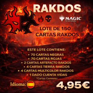 150 CARTAS COMUNES MTG - RAKDOS en CASTELLANO