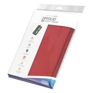 Ultimate Guard - Zipfolio 160 - 8-Pocket XenoSkin Rojo