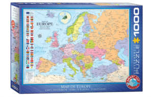 Puzzle Eurographics Mapa de Europa 1000 piezas