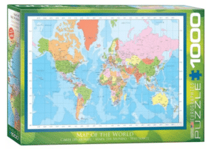 Puzzle Eurographics Mapas del mundo 1000 piezas